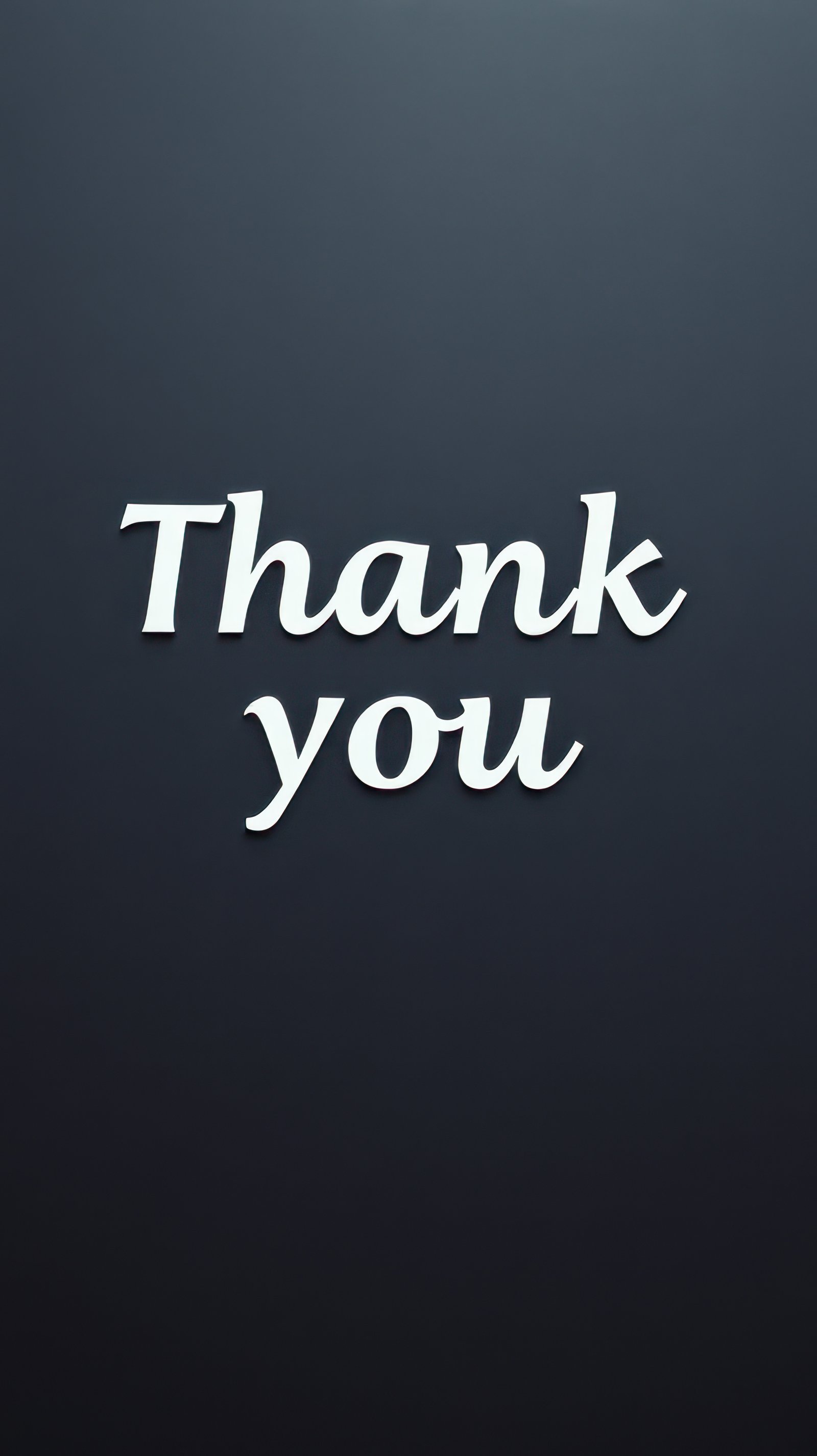 Expressions of gratitude in calligraphy on a dark background displayed in a creative design format